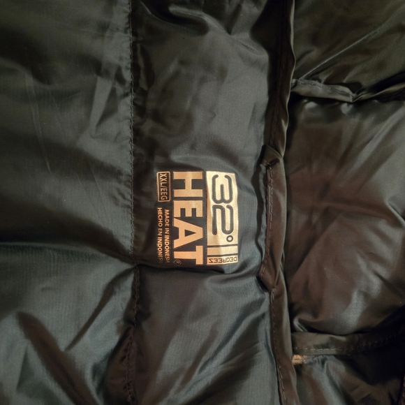 32 Degrees Women's Puffer Jacket - Dark Green - Picture 4 of 7